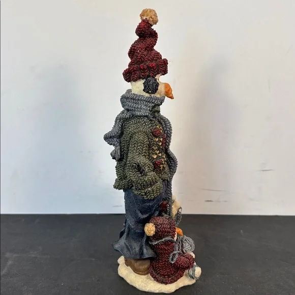 Boyds Folkstone Snowman Family “Be Warm” Figurine Style 2818 (1997) - Picture 4 of 8